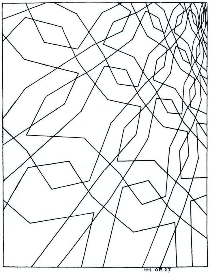 Konstruktionszeichnung zu Opus 27
